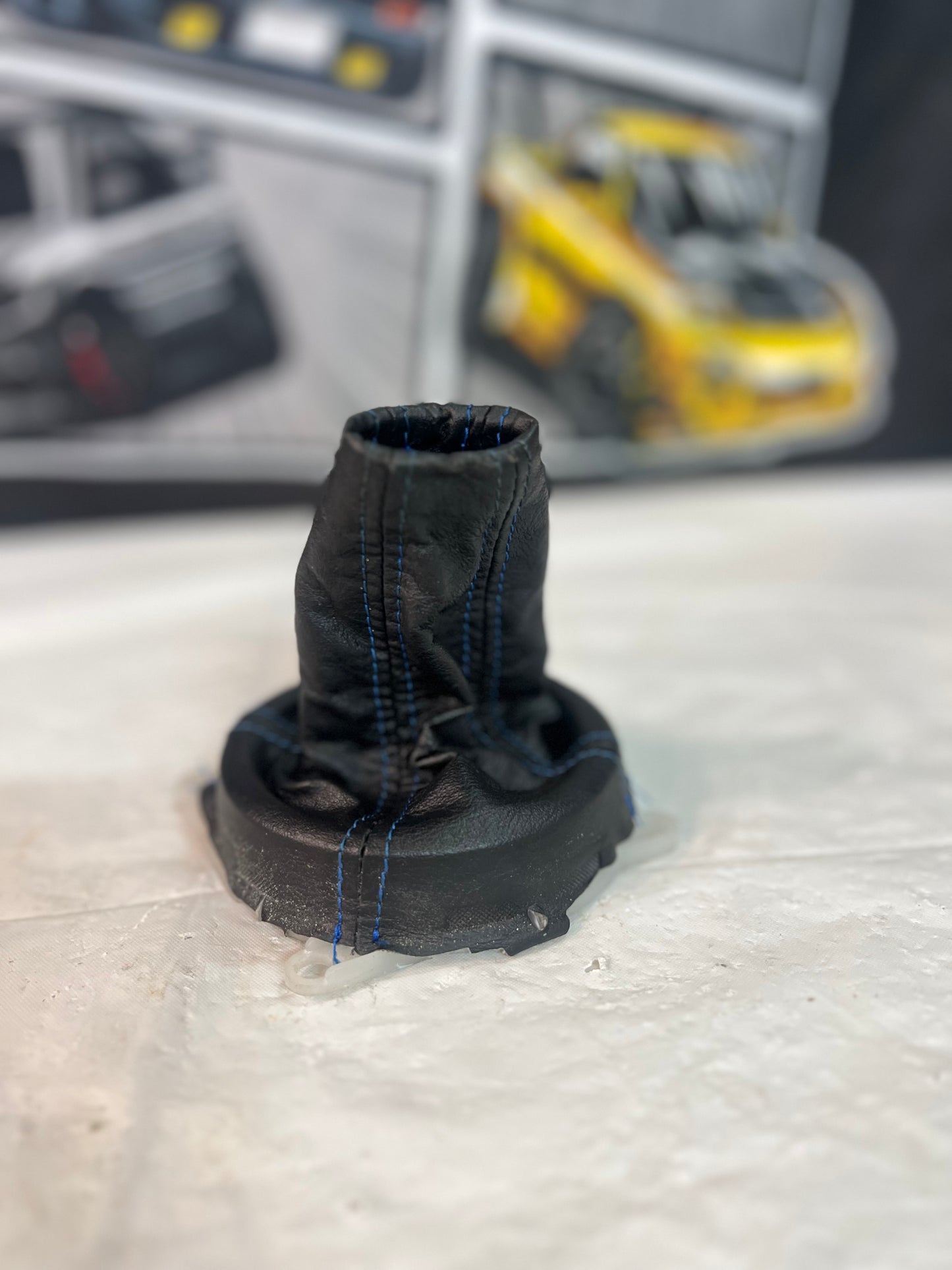 Mitsubishi Lancer Evolution 7 USED Shift boot 5-Speed (Blue Stitch) CT9A