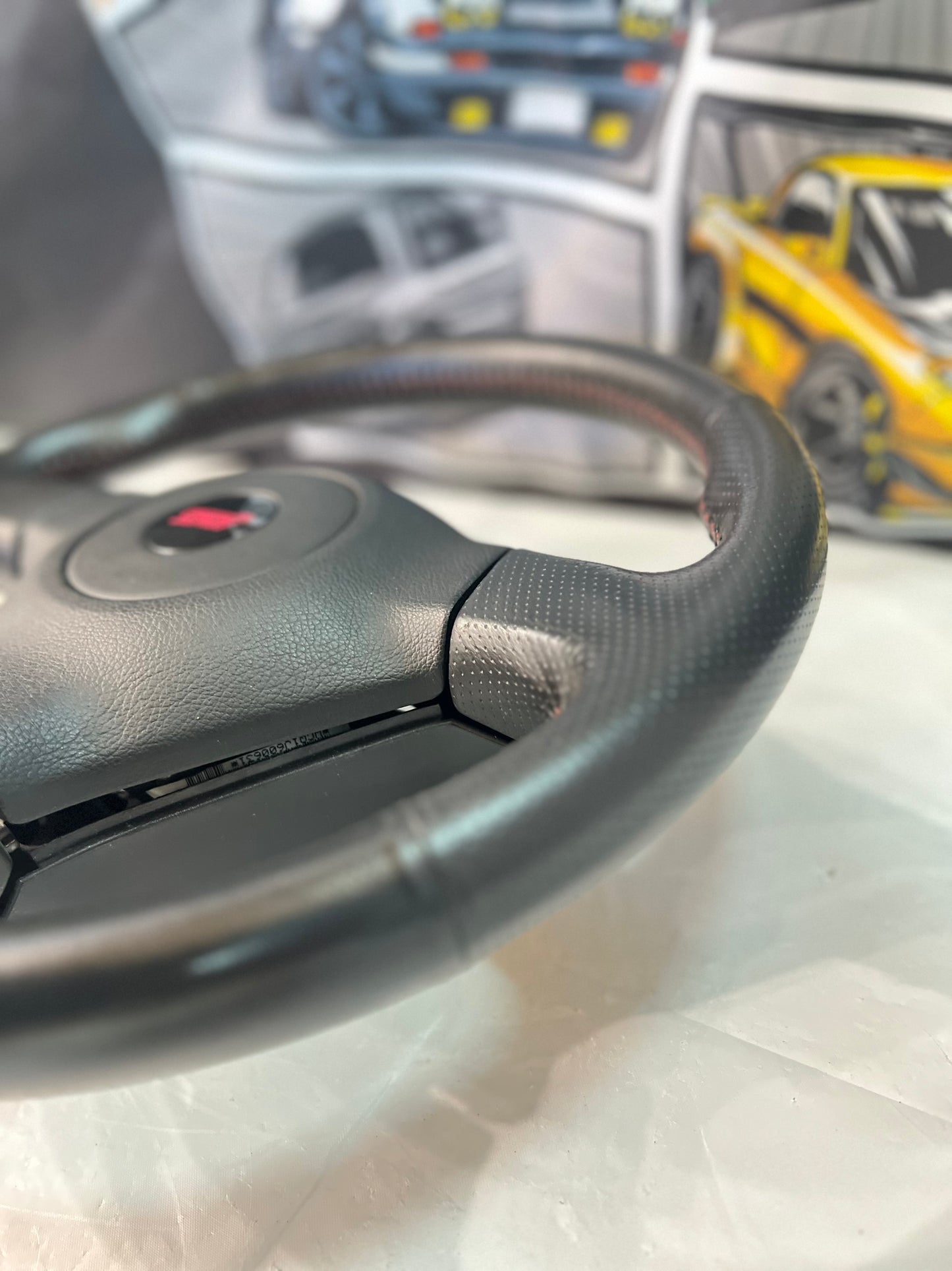 SUBARU Wrx Sti Blobeye & Hawkeye OEM Steering Wheel + Air Bag