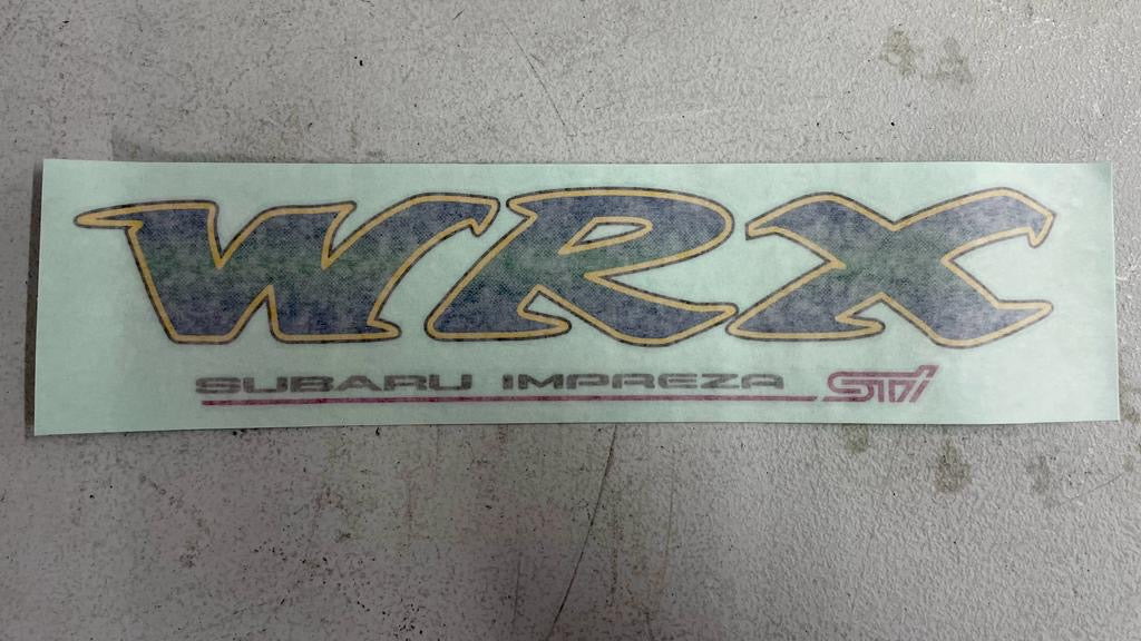 SUBARU GC8 Wrx Sti Impreza Boot/Trunk Decal (Suits Sedan & Coupe)
