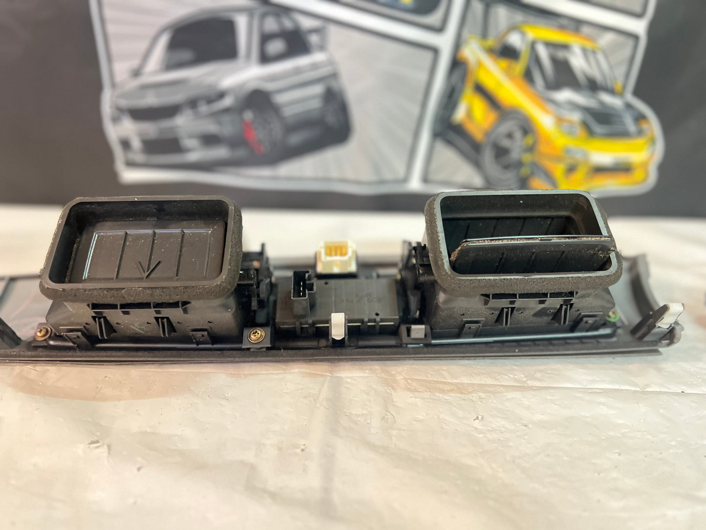 Mitsubishi Lancer Evolution 7/8/9 carbon dash inserts + fascia set (B)