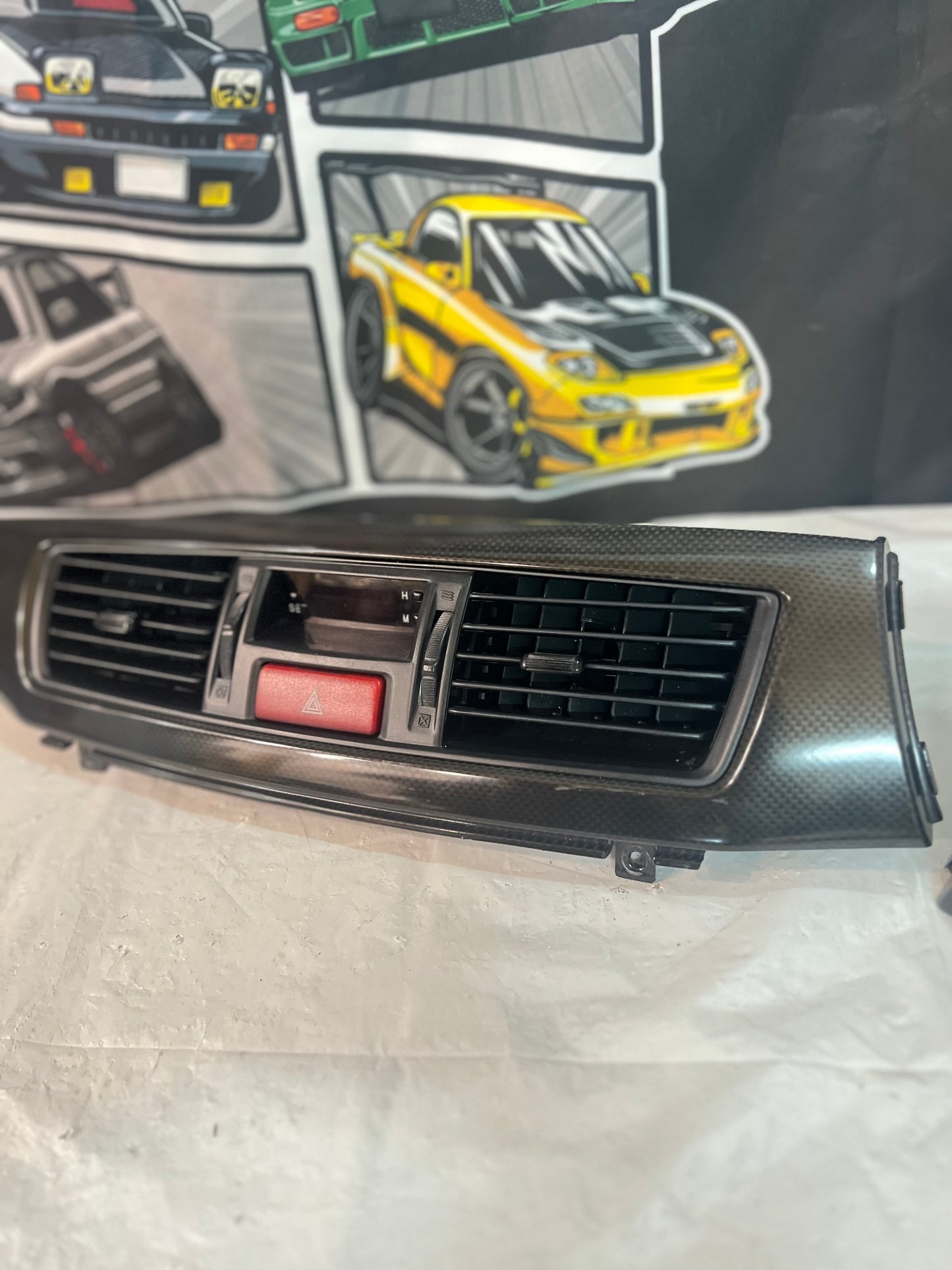 Mitsubishi Lancer Evolution 7/8/9 CT9A Carbon Dash insert + ACD switch. (C)