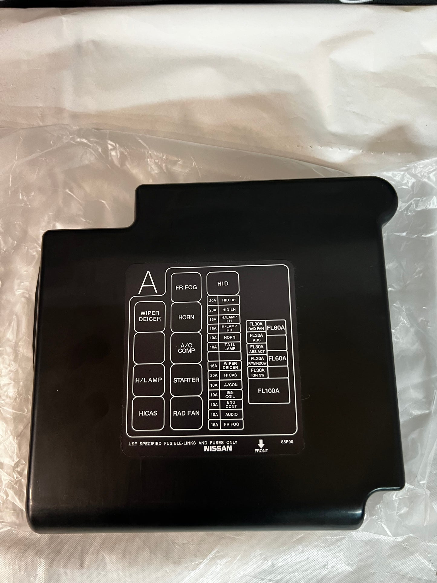 Nissan Silvia 200sx S15 fuse box cover (brand new genuine) #24382-65F00 may suit S14 also.