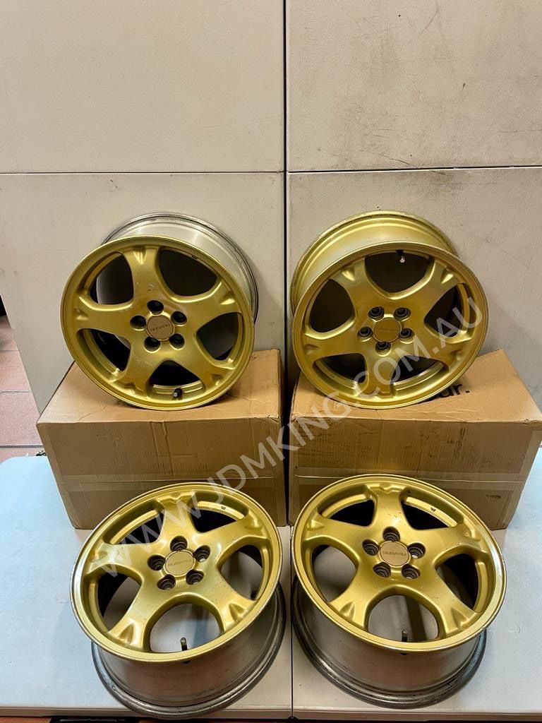 Subaru WRX Gc8 sti oem gold wheels