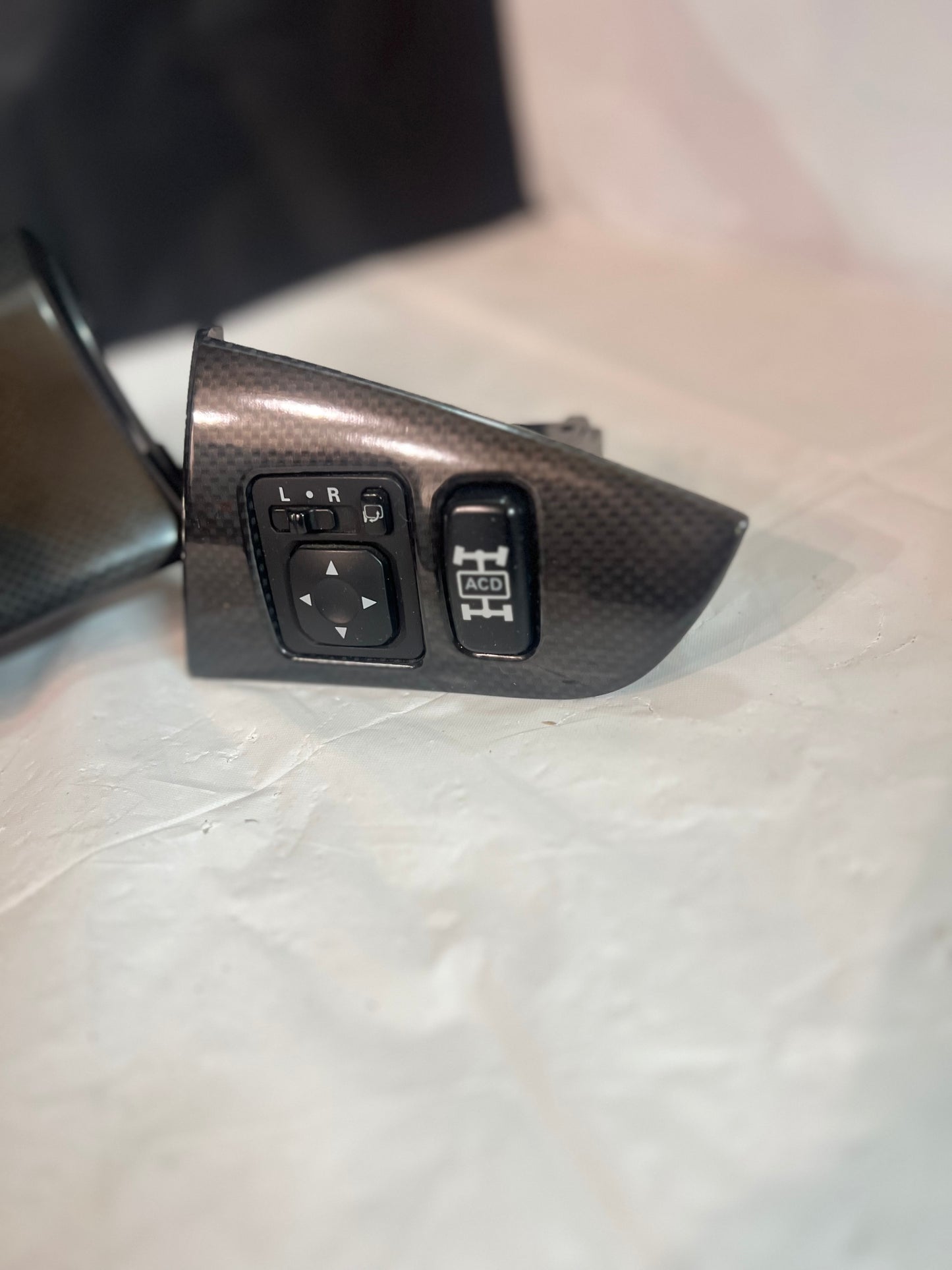 Mitsubishi Lancer Evolution 7/8/9 CT9A Carbon Dash insert + ACD switch. (C)
