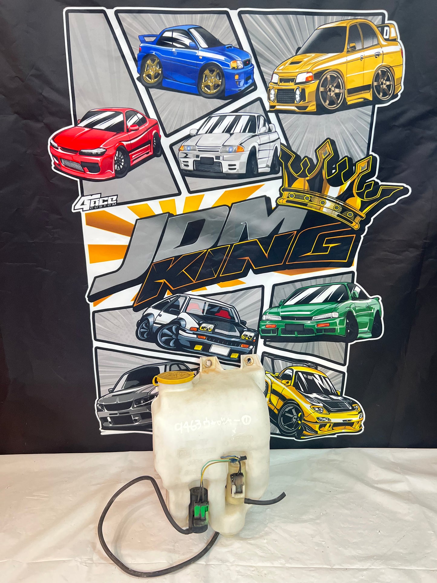 Subaru Impreza STI Gc8 Coupe     JDM twin pump washer bottle suits front & Rear wiper model. (Discontinued item)