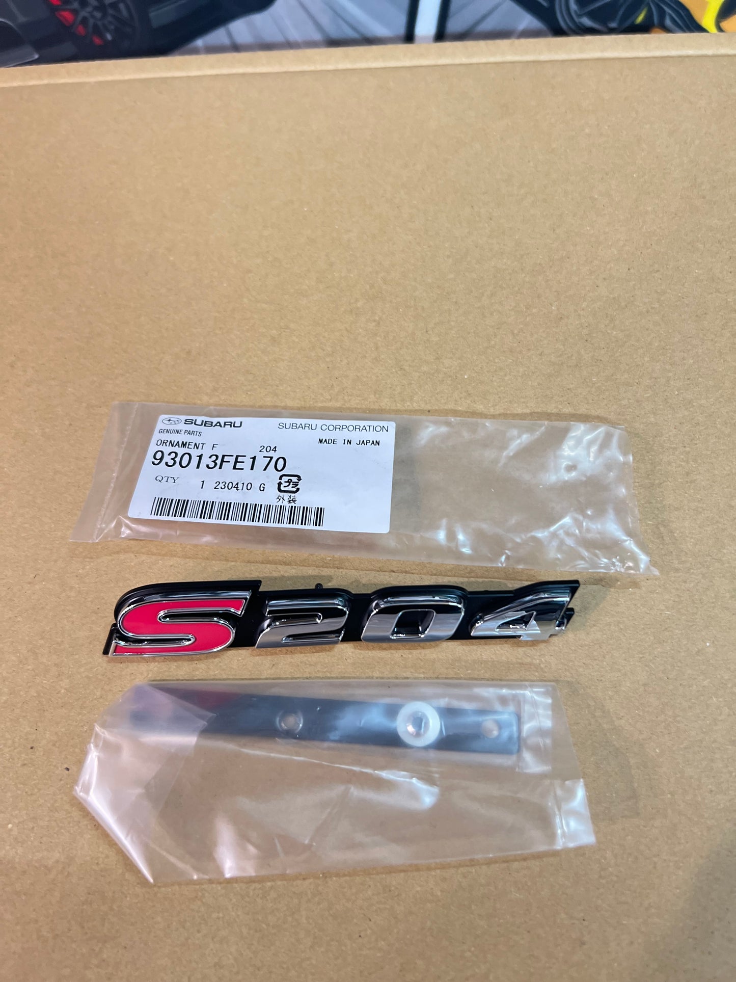 Subaru Impreza WRX Sti S204 OEM Grille badge (brand new)