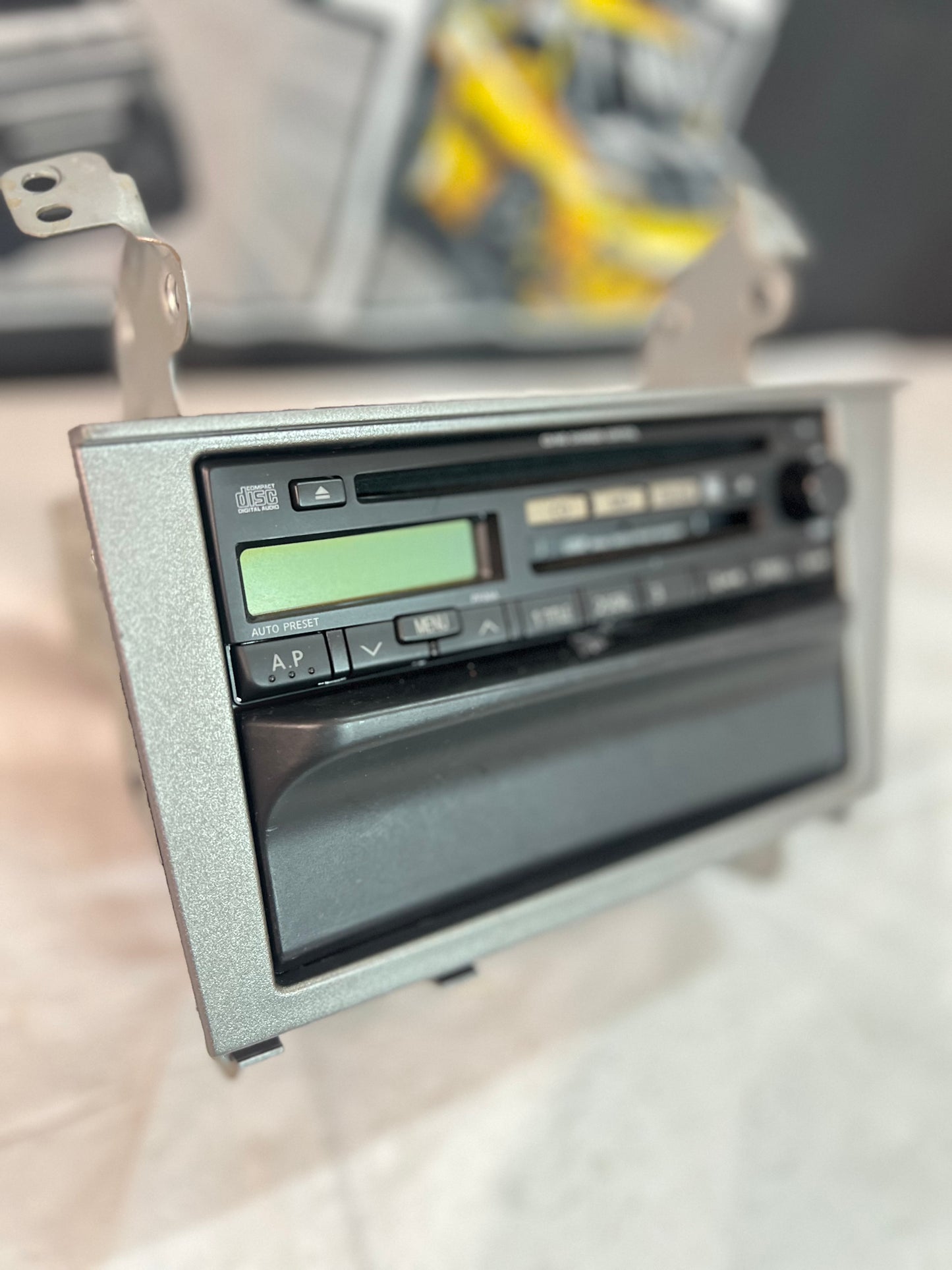 Nissan Skyline Bnr34 oem CD/MD PLAYER + pocket + brackets.