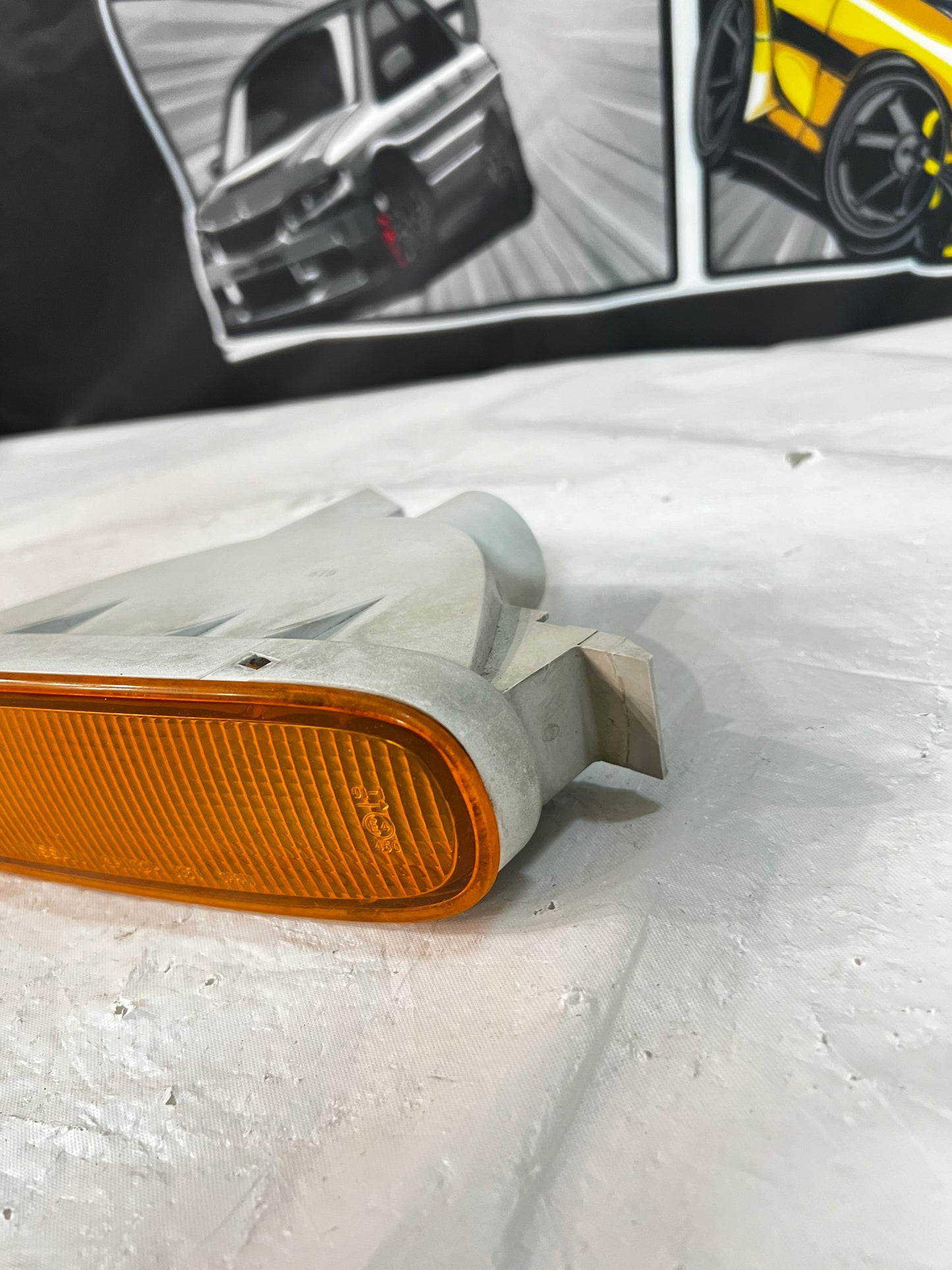 NISSAN SILVIA S14 200sx ZENKI FRONT BAR INDICATOR. (Orange) (LH)