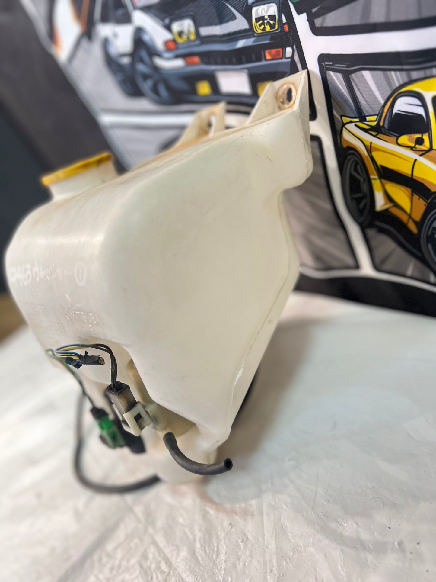 Subaru Impreza STI Gc8 Coupe     JDM twin pump washer bottle suits front & Rear wiper model. (Discontinued item)