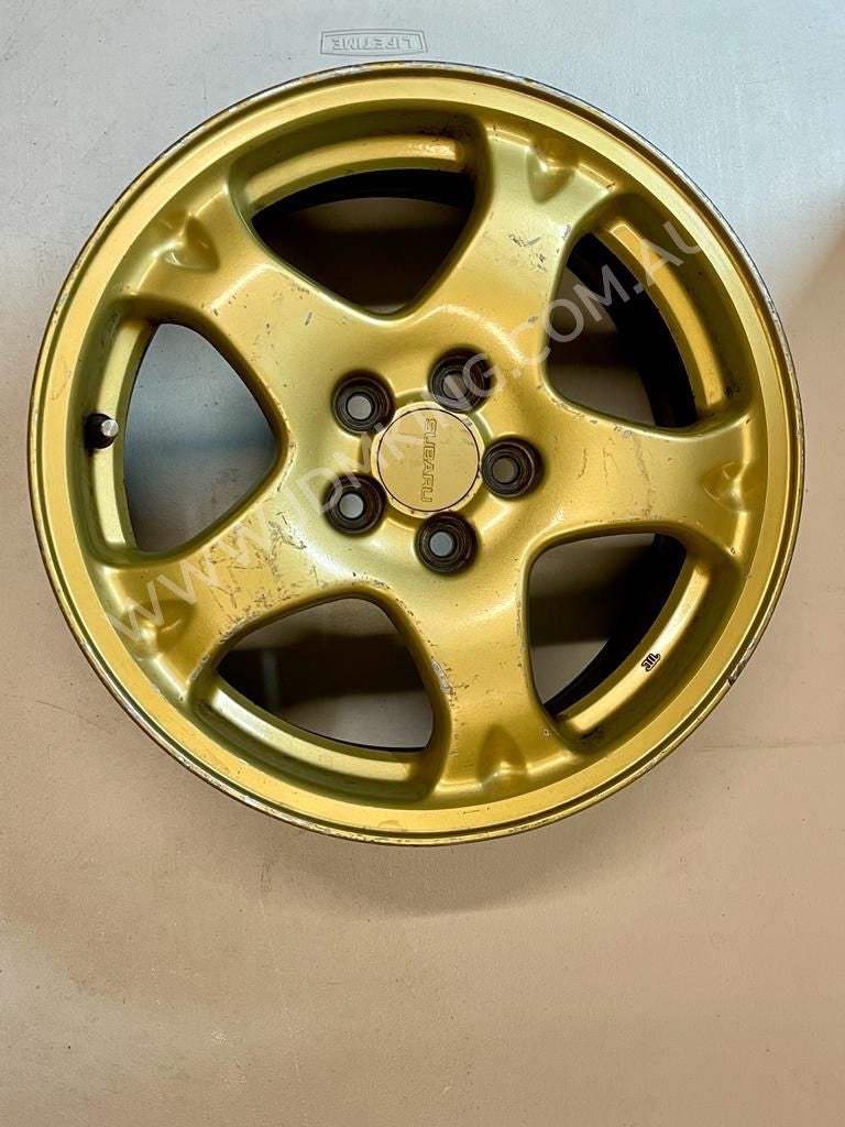 Subaru WRX Gc8 sti oem gold wheels
