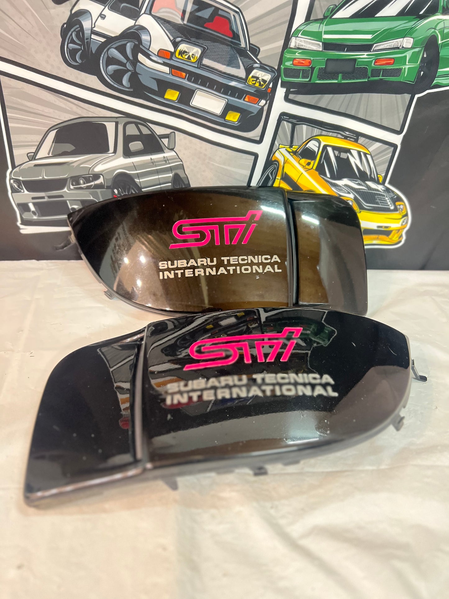 Subaru WRX Sti 2005 Blobeye GDB Fog light covers genuine (used)        (LH & RH)