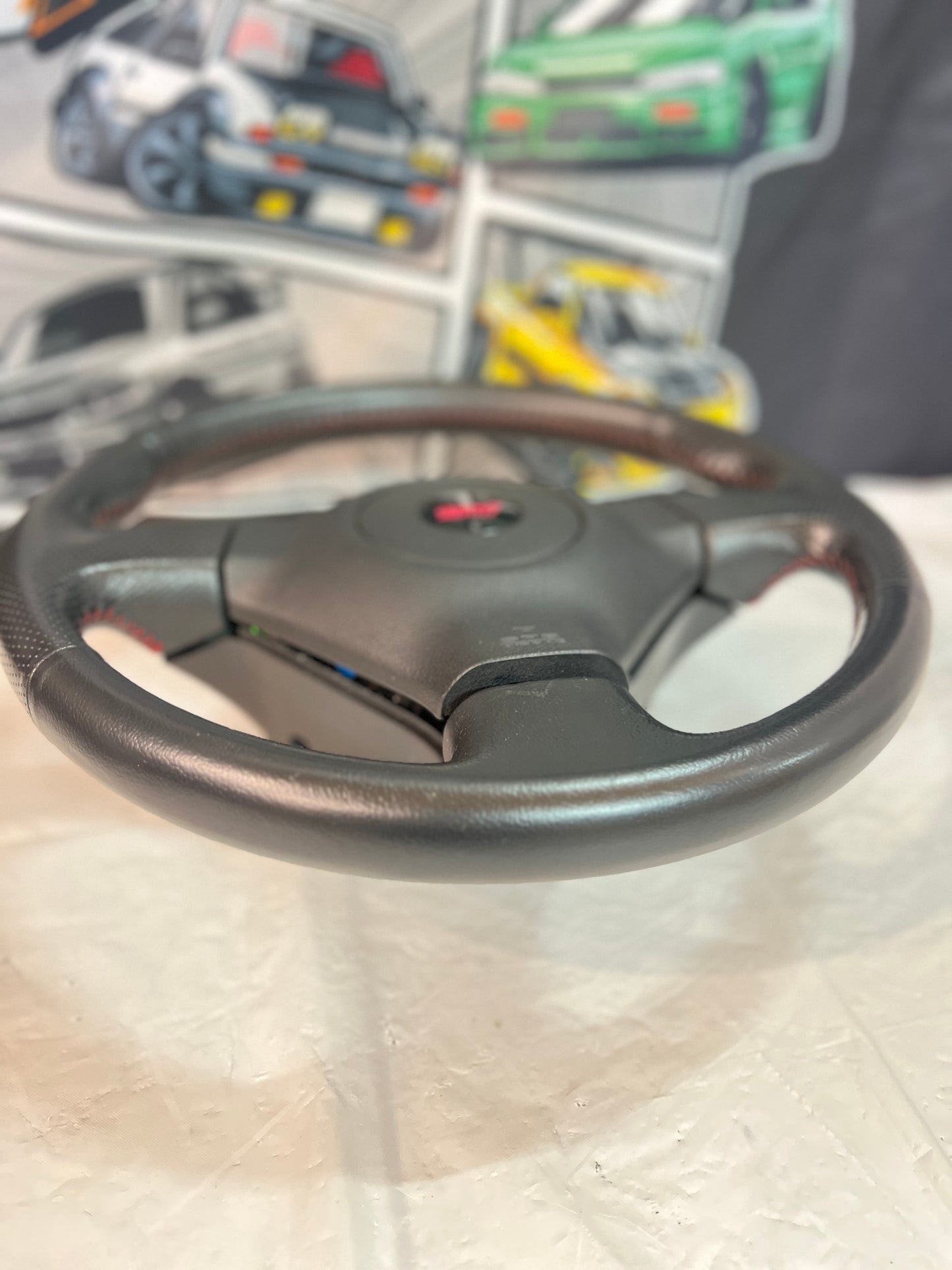 SUBARU Wrx Sti Blobeye & Hawkeye OEM Steering Wheel + Air Bag