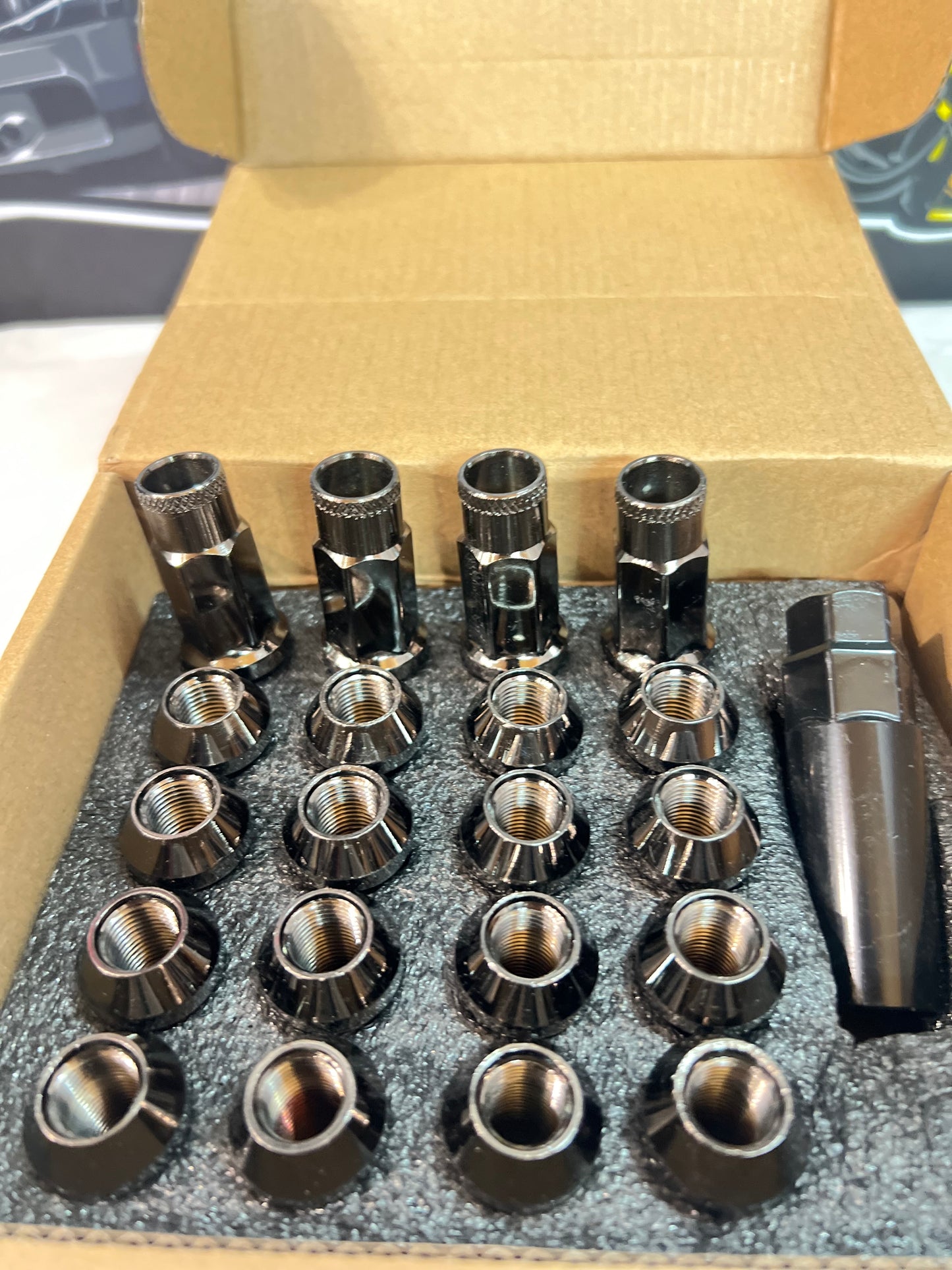 Titanium Wheel nuts M12 x1.25 48mm Suits (20 pieces)