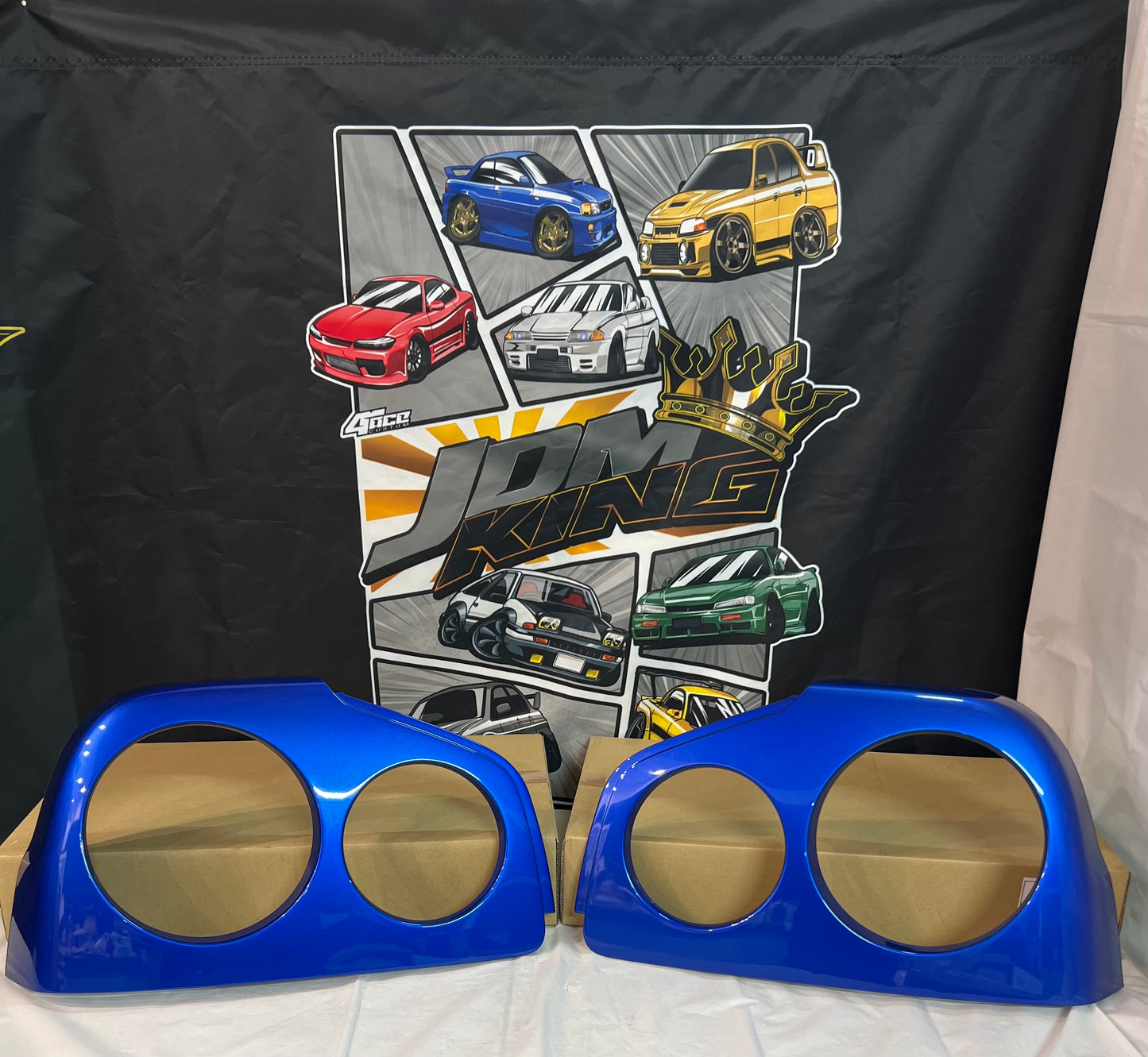 Nissan Skyline Bnr34 R34 Gtr            (LH & RH) Tail Light Covers- Brand New OEM Bayside Blue
