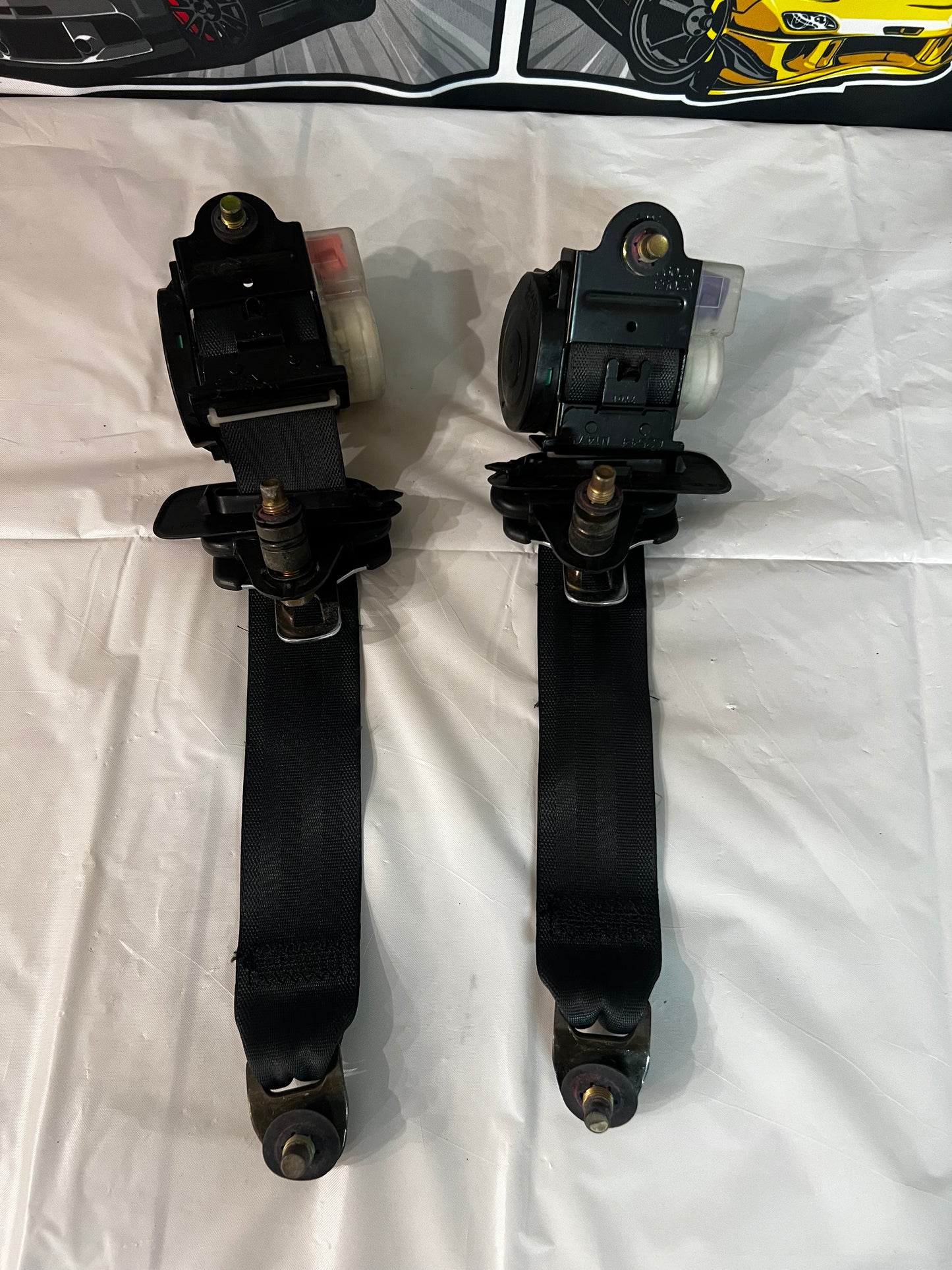Nissan S14 Silvia Rear Seat Belts.   (no buckles)