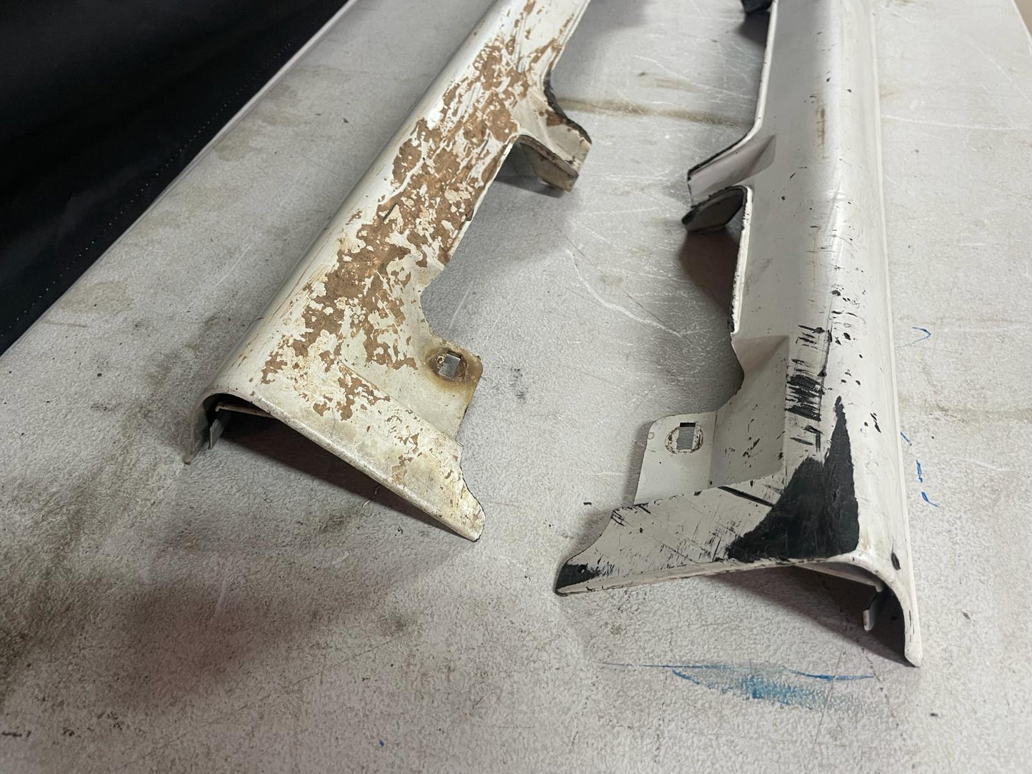 Nissan Silvia S14/200sx Side skirts with genuine end caps. Kouki/ADM