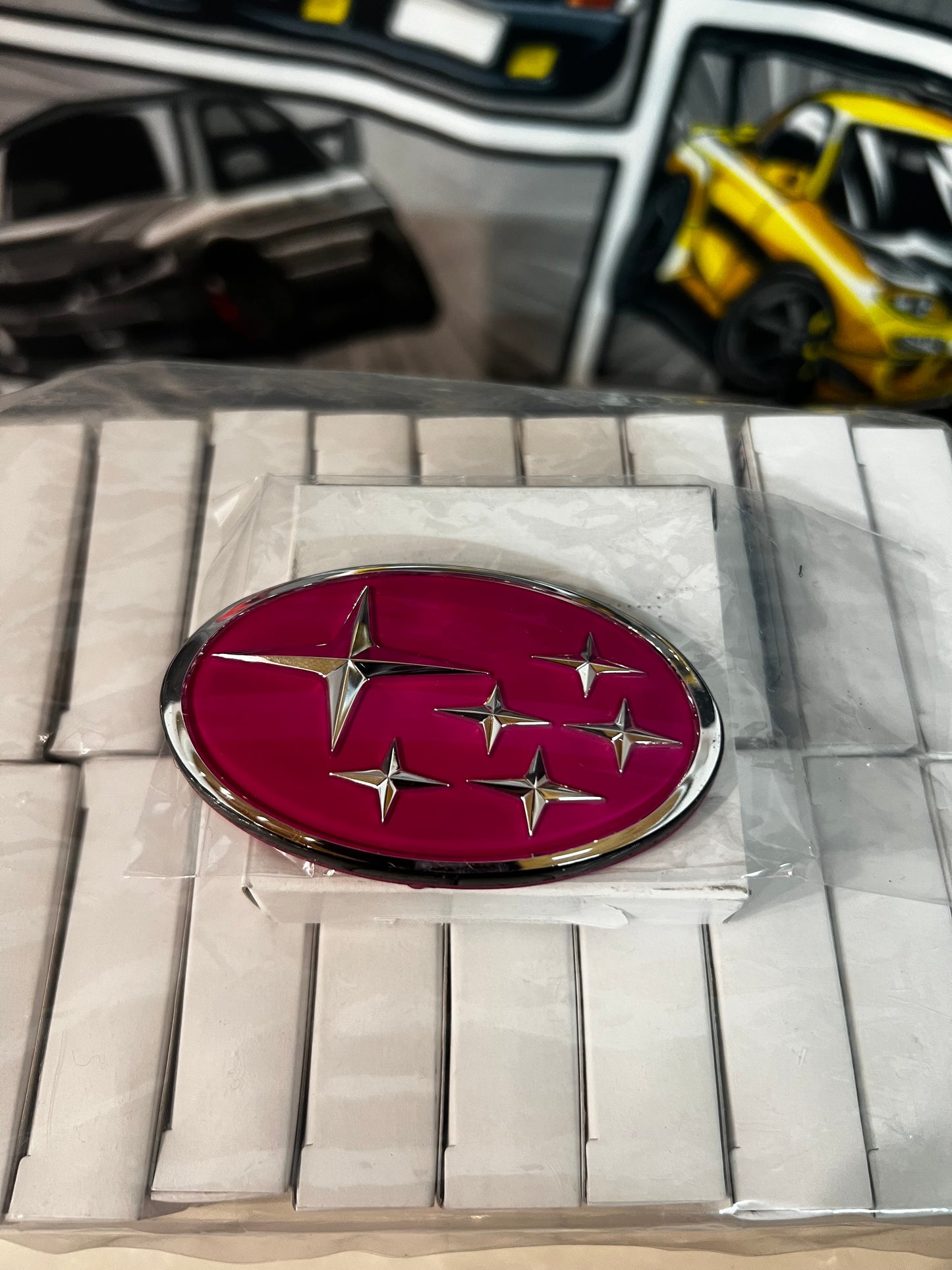 Subaru WRX Gc8 Cherry Blossom Grille Badge Brand New.