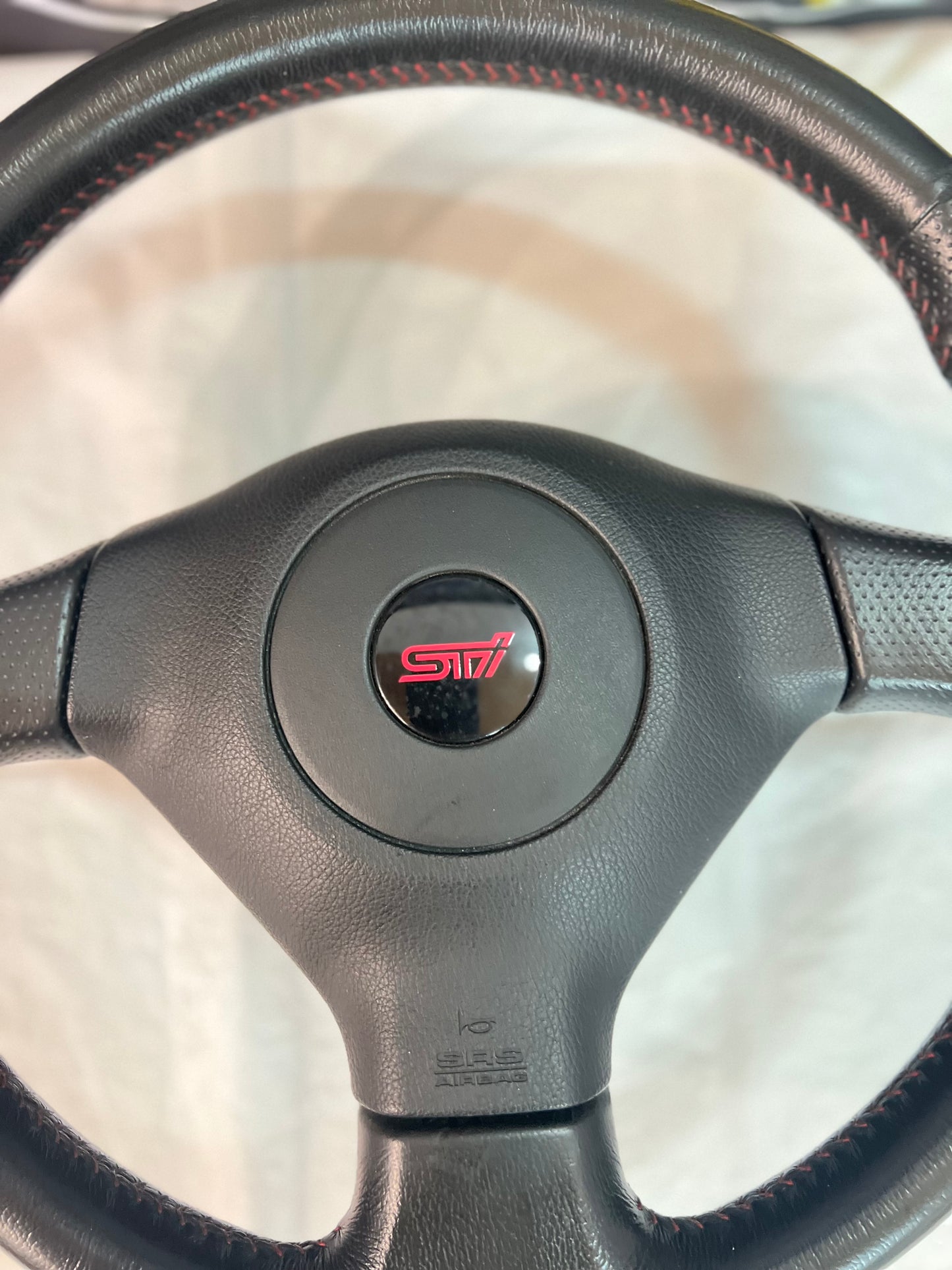 SUBARU Wrx Sti Blobeye & Hawkeye OEM Steering Wheel + Air Bag