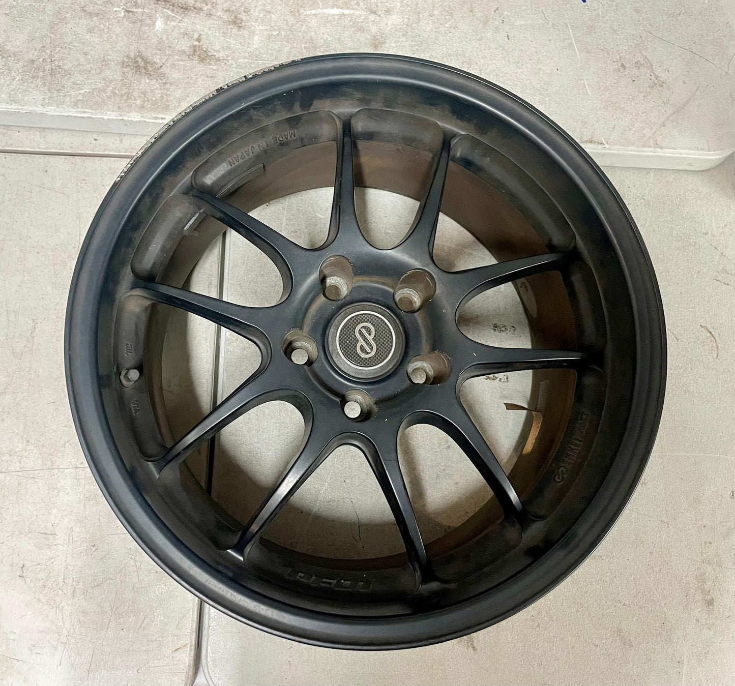 ENKEI PF01 WHEELS GENUINE SET 17x9 +35 (USED) 5x114.3