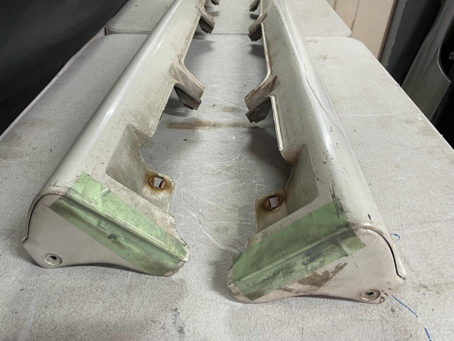Nissan Silvia S14/200sx Side skirts with genuine end caps. Kouki/ADM