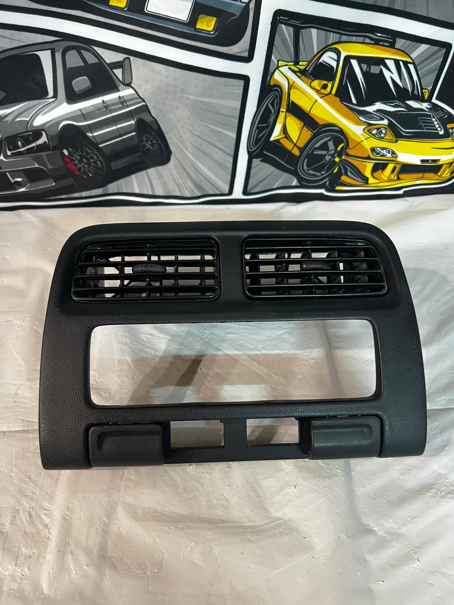 Nissan Silvia 200sx Air Conditioning Fascia (black colour) Series 1 (B)
