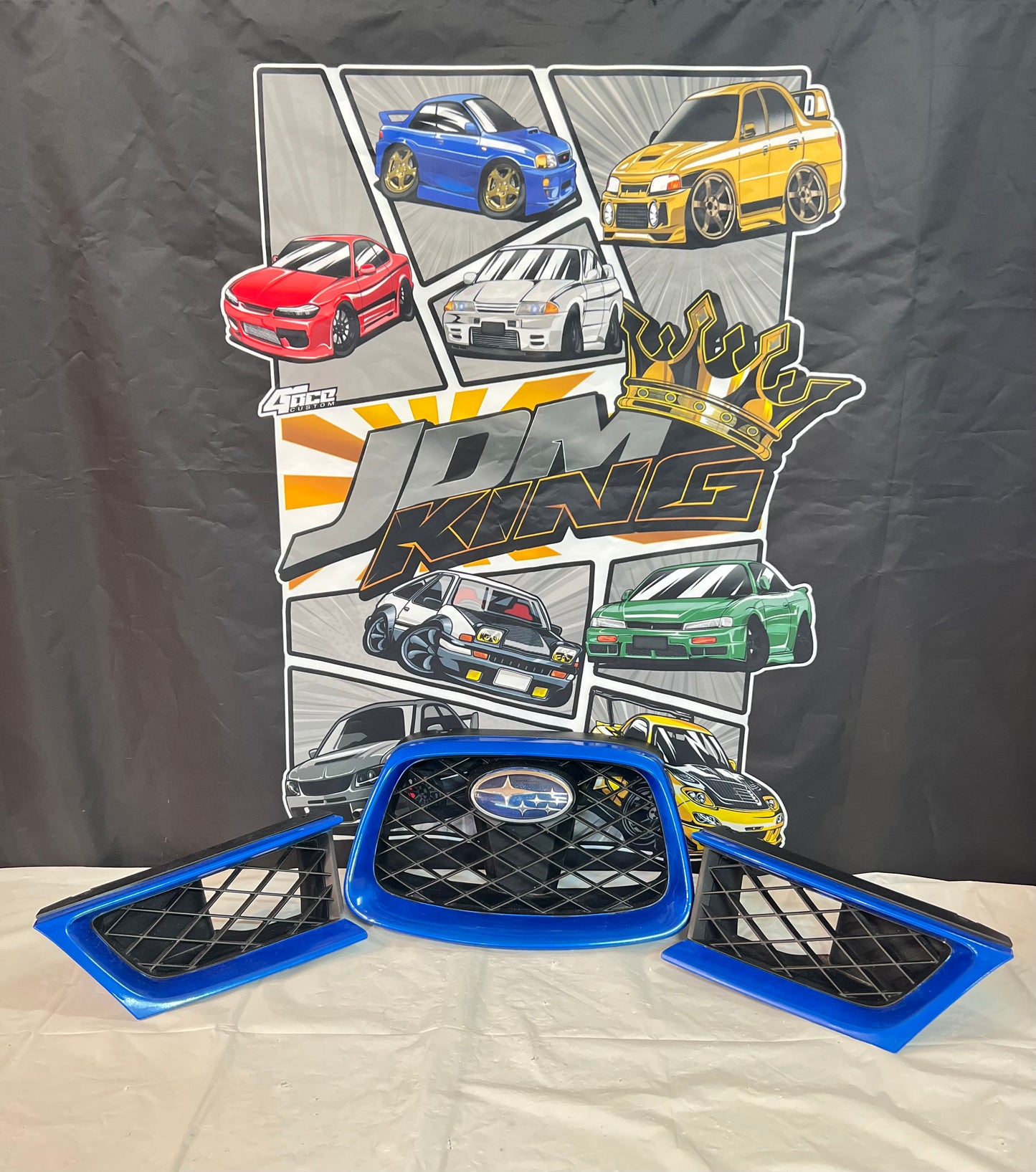 Subaru WRX/Sti Hawkeye Grille 3 piece set genuine.