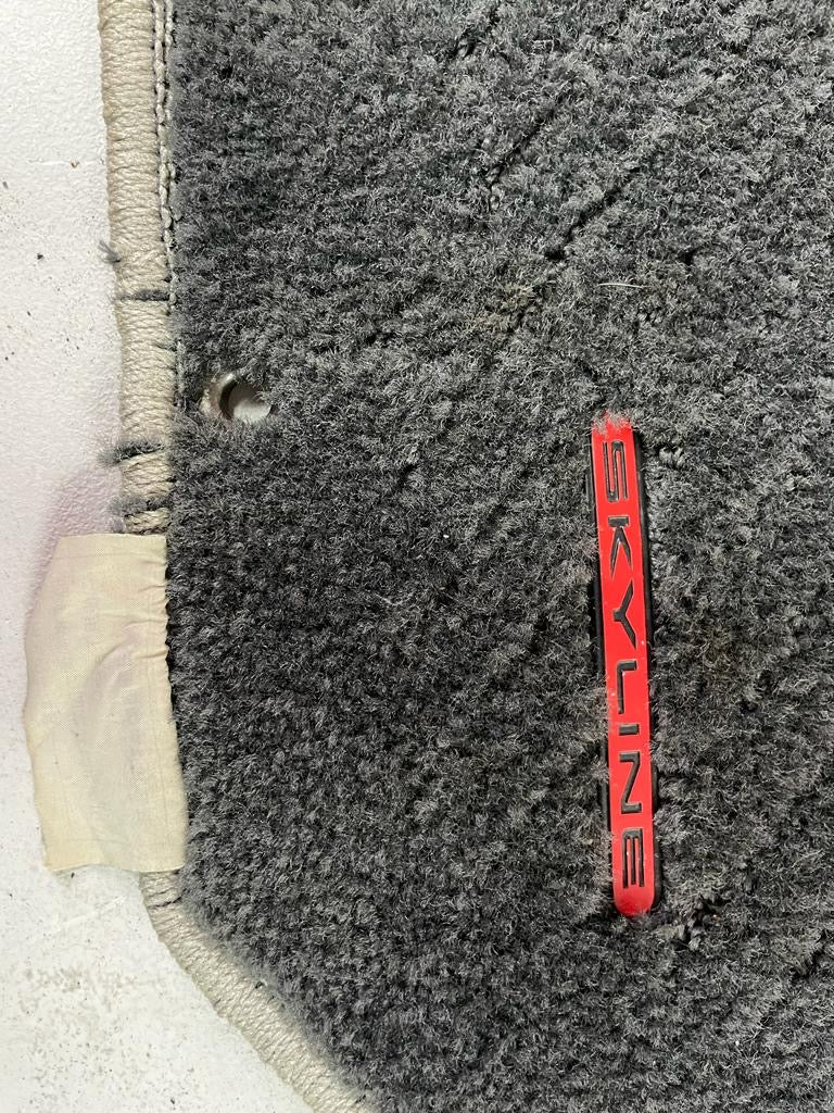 Nissan Skyline Bnr32 GTR OEM FLOOR MATS (minor wear/threading)