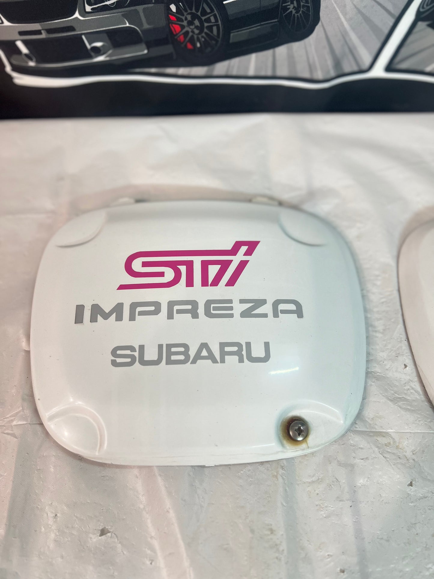 Subaru WRX Sti Bugeye 01-02 Version 7 fog light covers genuine    LH & RH (used)