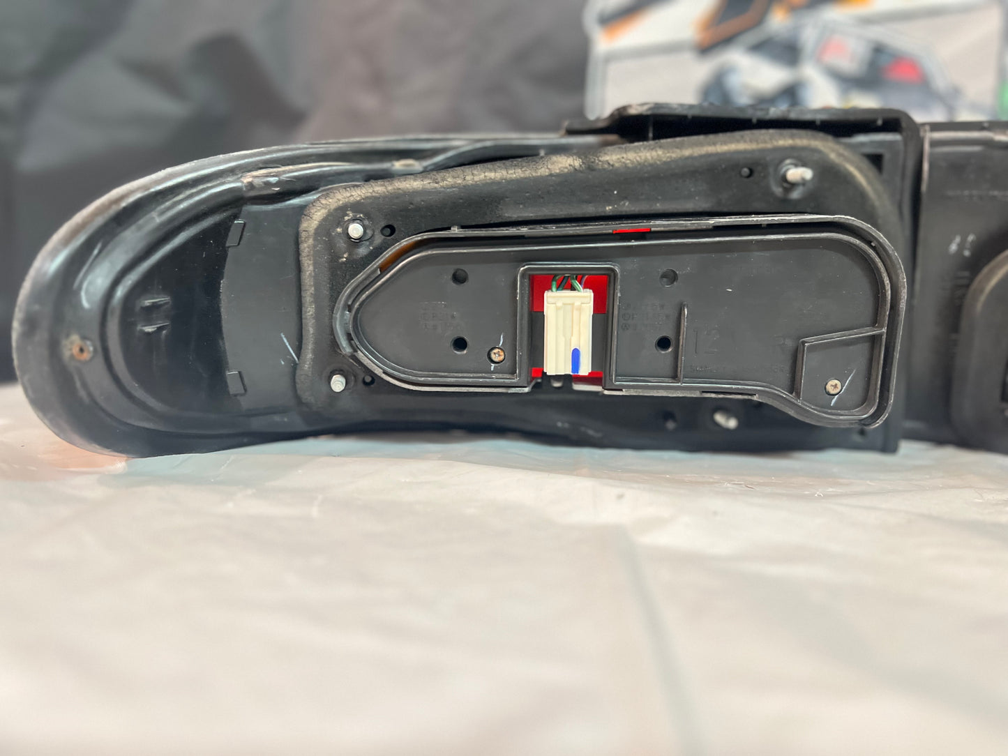 Mitsubishi Lancer Evolution 1-2-3 Tail Lights + rear reflector lights (discontinued item) sold as a set.