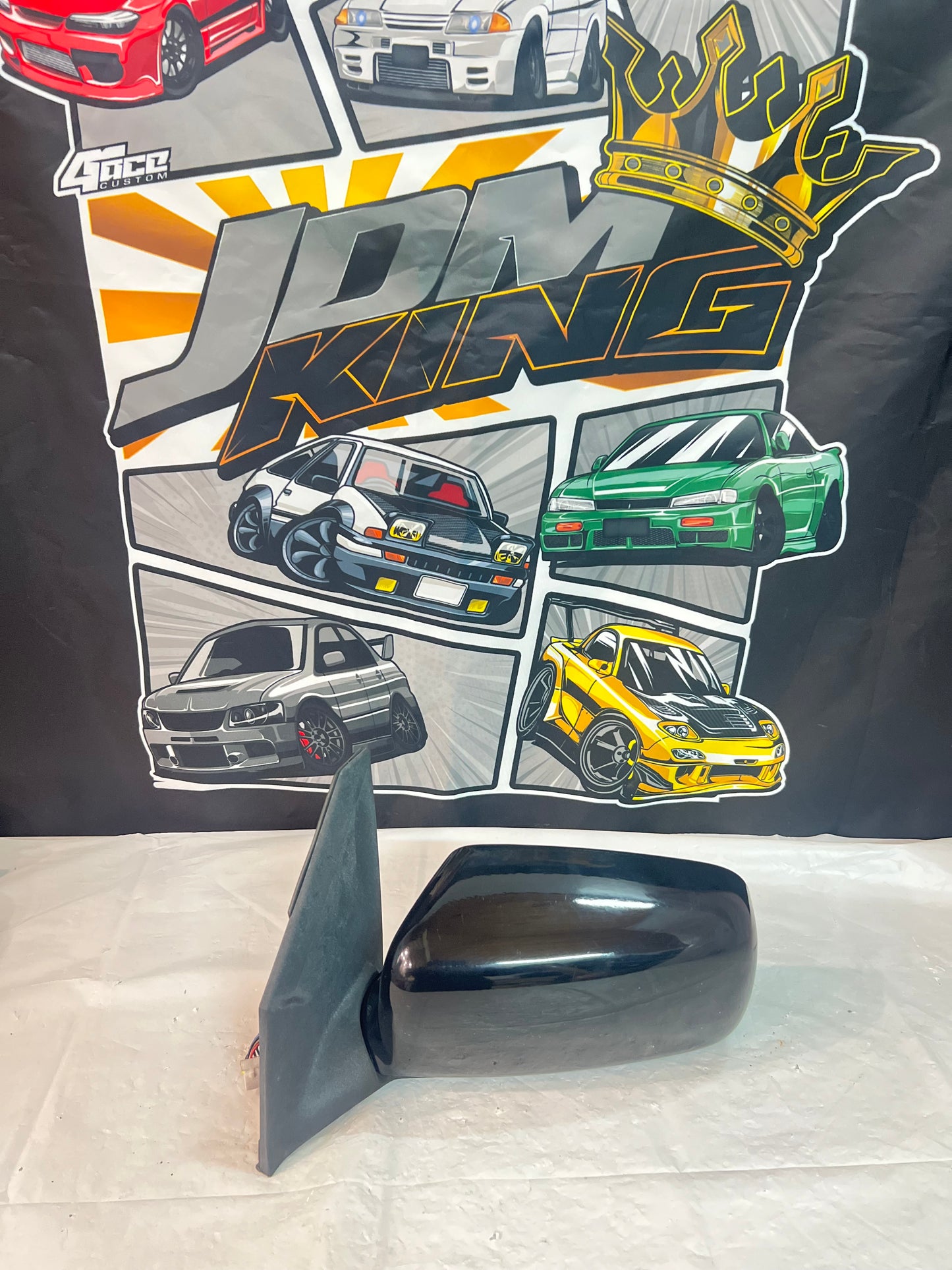 Mitsubishi Lancer Evolution 7-8-9 Mirror (RH) oem Black Colour