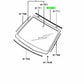 MITSUBISHI LANCER EVOLUTION 7/8/9 CT9A BRAND NEW FRONT TOP WINDSCREEN MOULD MR520285