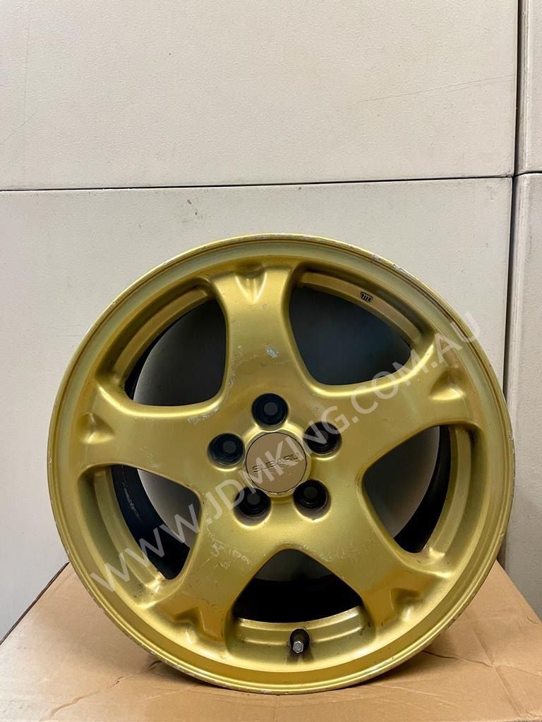 Subaru WRX Gc8 sti oem gold wheels