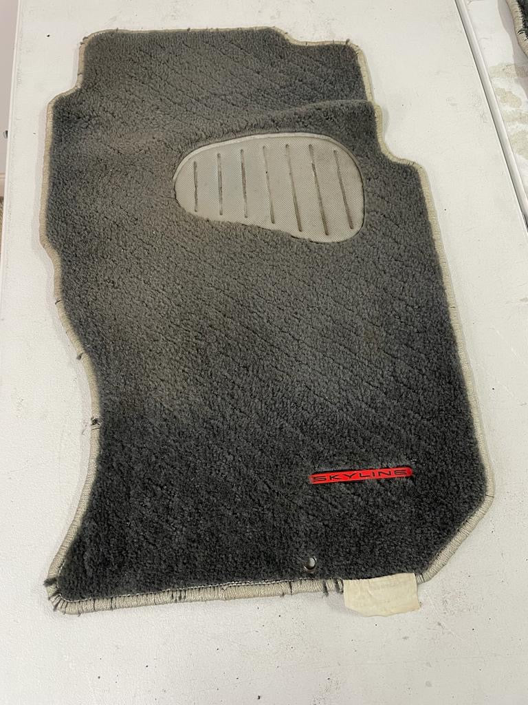 Nissan Skyline Bnr32 GTR OEM FLOOR MATS (minor wear/threading)