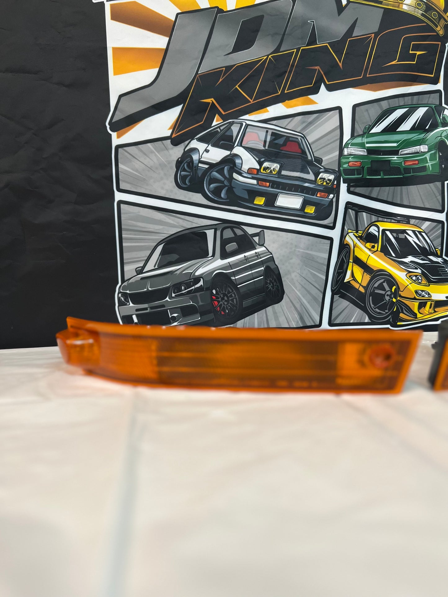 Nissan S14 Silvia 200sx JDM front bar indicators. (Sold in pairs)