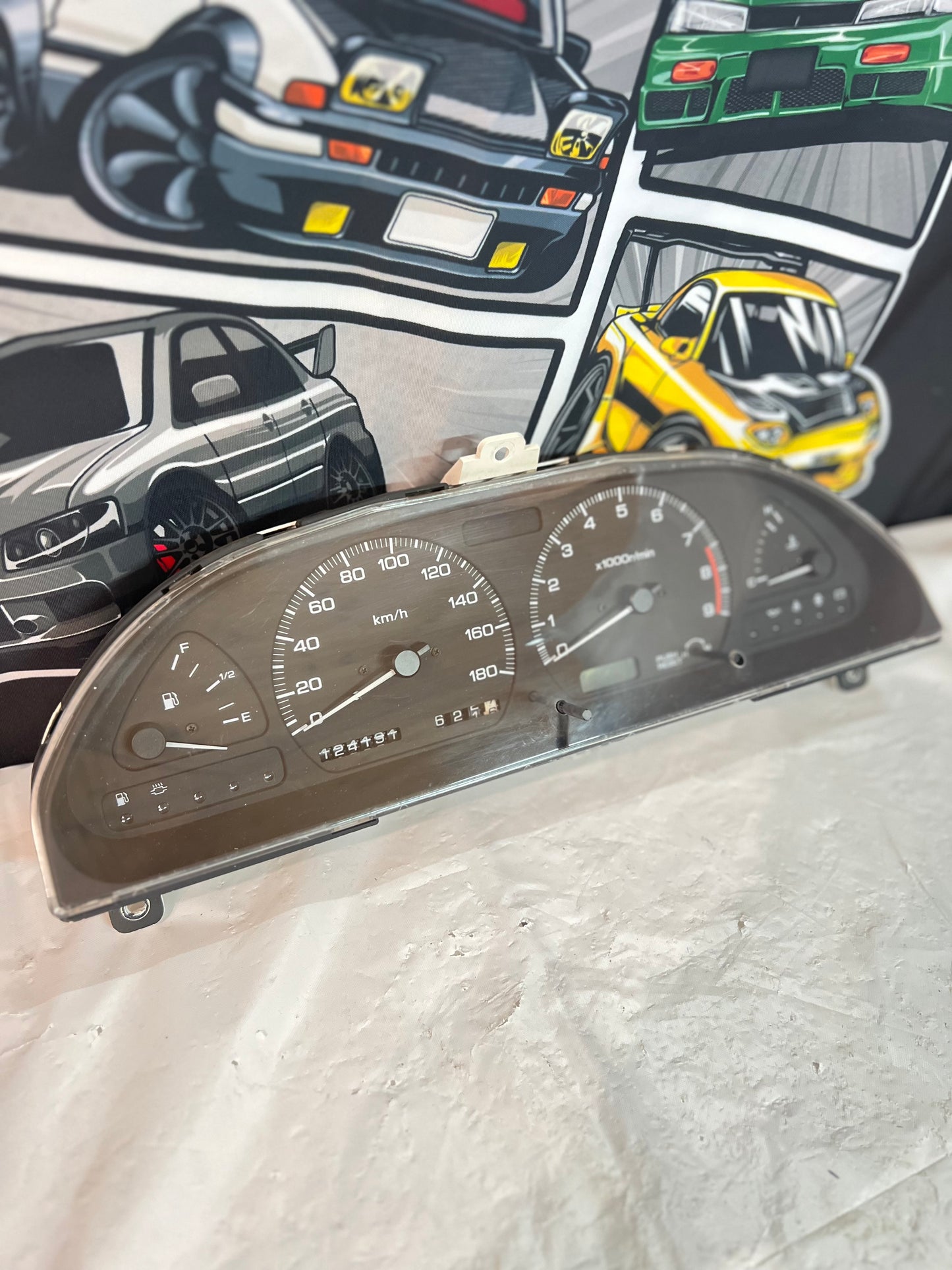 Nissan Silvia S13 / 180sx Type X OEM Cluster 124191km