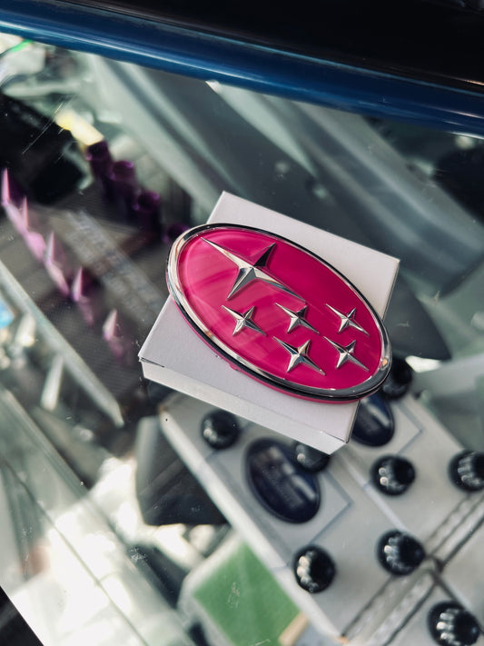 SUBARU WRX STi GC8 Cherry Blossom Pink ADM BADGE (brand new restored)