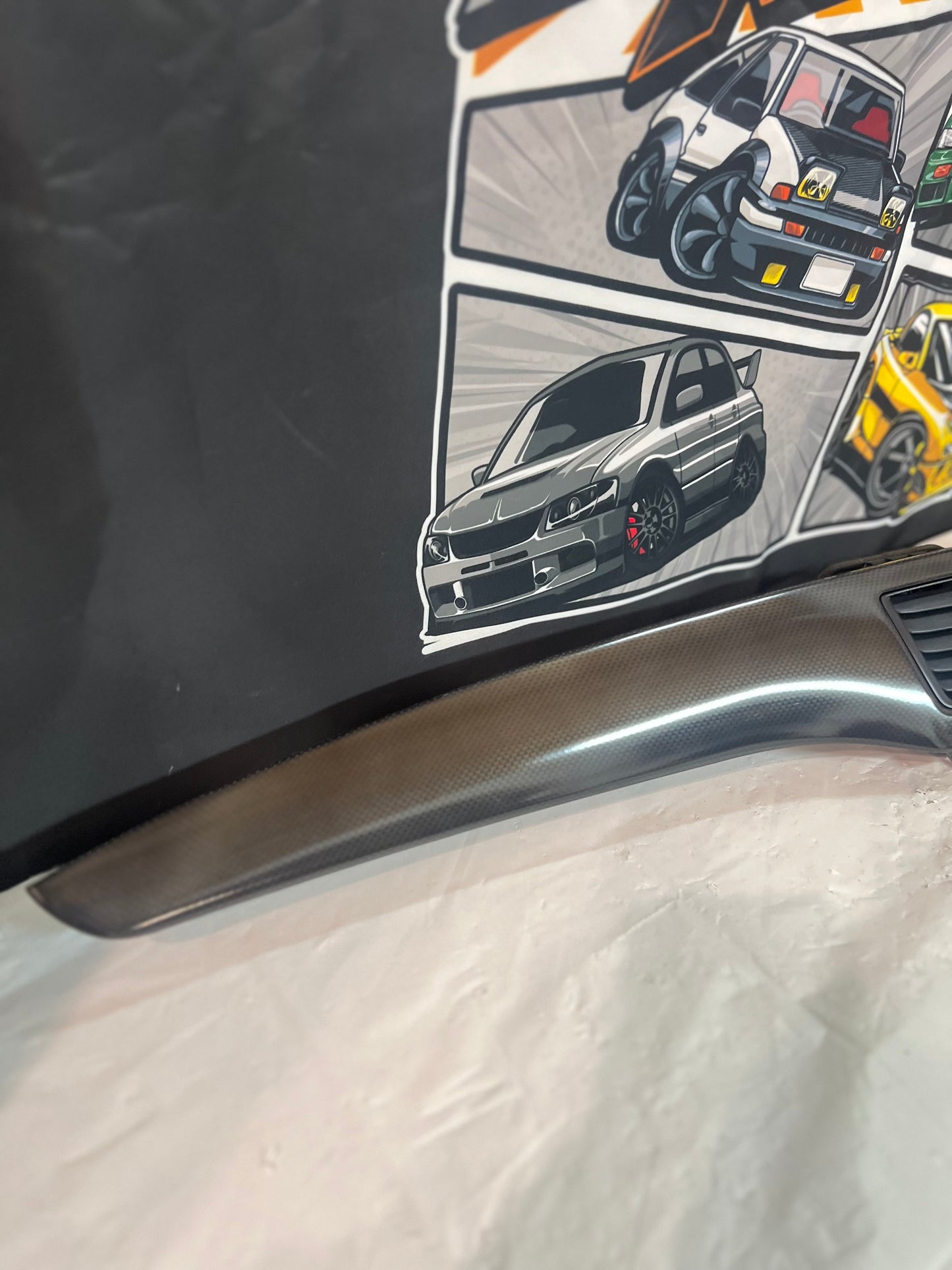 Mitsubishi Lancer Evolution 7/8/9 CT9A Carbon Dash insert + ACD switch. (C)