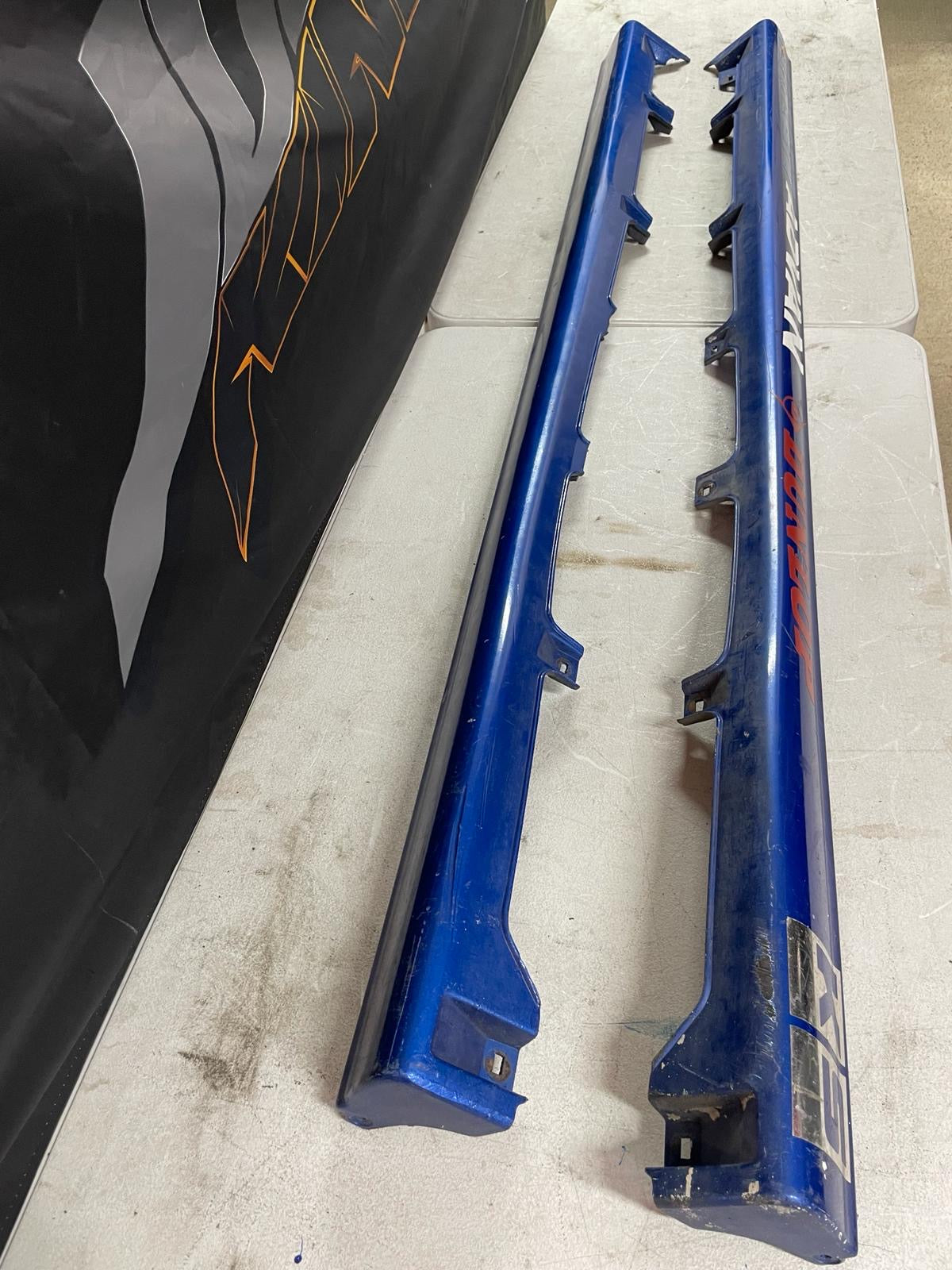 Nissan Silvia S14/200sx Side skirts with end caps. Kouki/ADM (damaged)